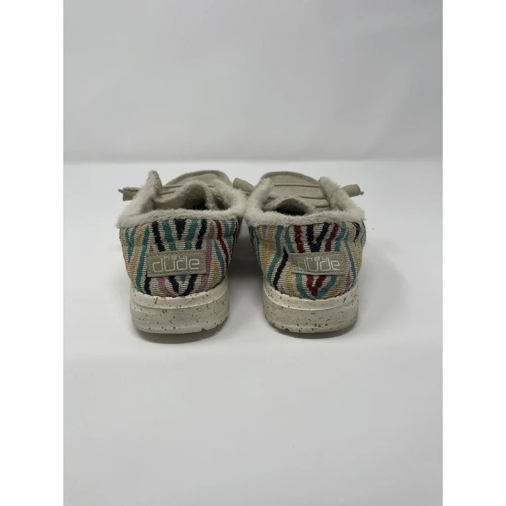 Hey Dude Womens Wendy Funk Wool Beige‎ Slip On Shoes Women's US Size 7